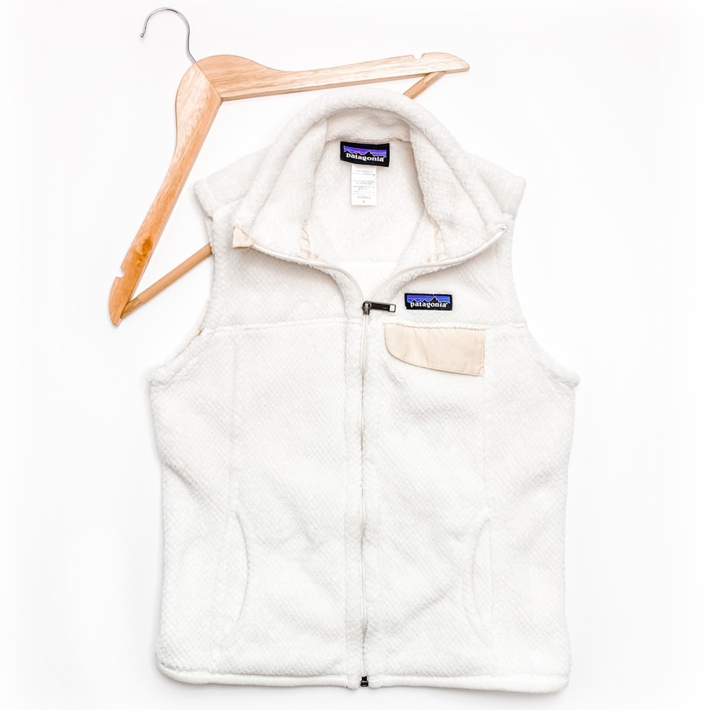 Patagonia Re-Tool Fleece Vest in "Raw Linen" Cream
